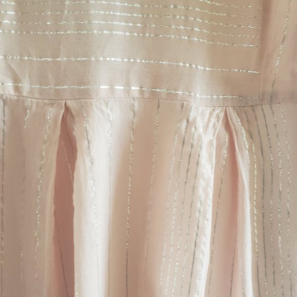 PEYTON & PARKER Blush Pink Extended Sleeve Stripe Womens Dress SZ XS - Picture 6 of 16